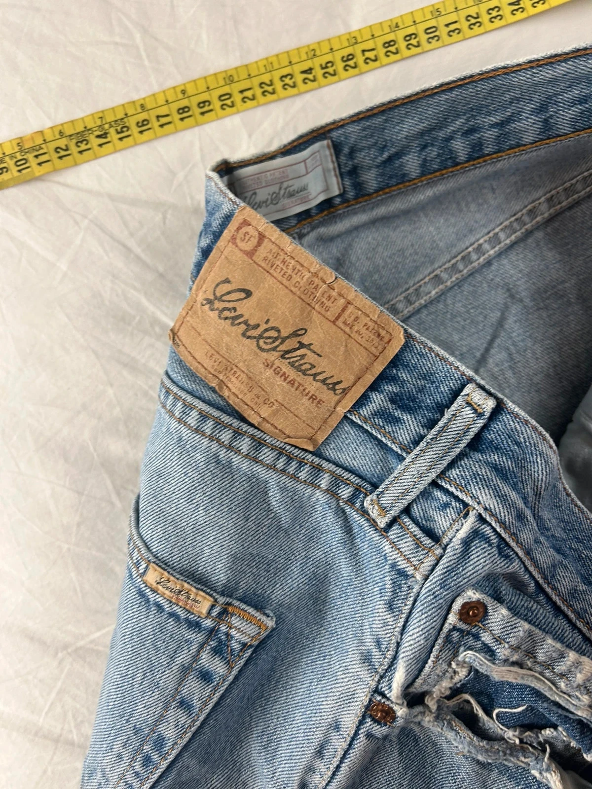Lichte blauwe rechte jeans signature levi´s strauss w32 l34 – photo 13